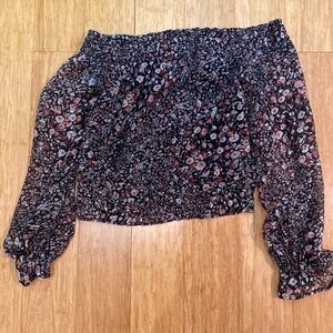 Abercrombie and Fitch floral top xxs